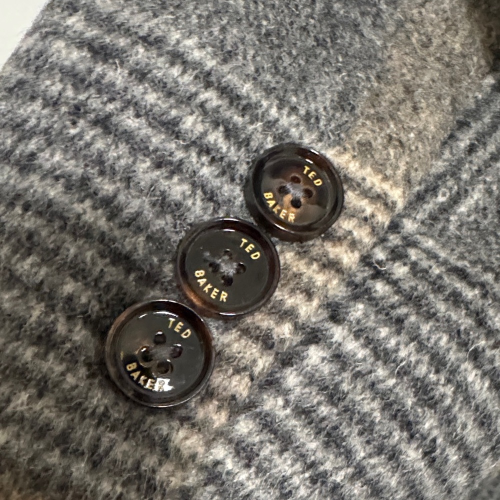 Ted Baker London Checkered Wool Coat - Picture 6 of 9
